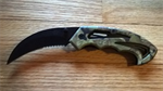 7 5/8^ Camouflaged Knife, Curved