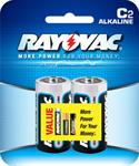 Alkaline C Size - 2 Pk Carded