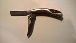 3 1/2^ Stainless Wood Inlay Knife -2 Blade