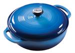 Dutch Oven  - 9-3/4 ^ Dia. - 3 Qt - Blue Enamel