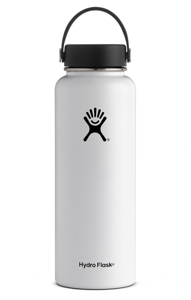 Hydro Flask 40 oz Wide Mouth Bottle - White