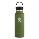 HydroFlask Insulated Bottle -  18 oz Standard Mouth  - Olive
