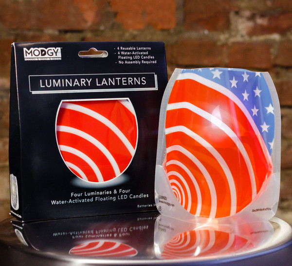 Luminary Lanterns - Red, White & Blue