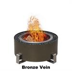 Luxeve 24^ Firepit W/ Lid & Glass - Bronze Vein