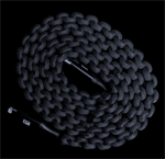 Paracord Charger Cable Lightning to C - Black