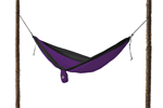 Parachute Nylon Double Hammock Dark Purple/Black