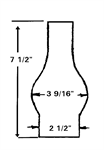 2 1/2^ x 7 1/2^ Chimney