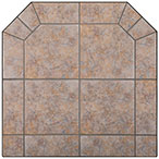 D'Africa 40x40 Contemporary Pad - Corner