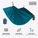 TRUNK TECH Single Hammock - Deep Teal/Maroon