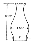3^ x 8 1/2^ Crimp Top Chimney