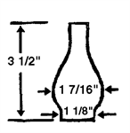 1 1/8^ x 3 1/2^ Chimney