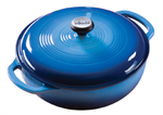 Dutch Oven  - 9-3/4 ^ Dia. - 3 Qt - Blue Enamel
