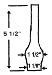 1 1/8^ x 5 1/2^ Chimney