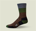 Block Stripe Light Crew, Chestnut, Medium
