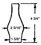 1 5/8^ x 4 1/2^ Chimney