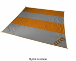 Islander Blanket Print / Orange/Grey
