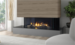 CB60E City Series Direct Vent Fireplace - 3 Sided