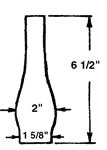 1 5/8^ x 6 1/2^ Chimney
