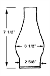 2 5/8^ x 7 1/2^ Chimney