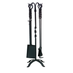 Tool Set - 5 Piece 31^ Twist Black Wrought Iron