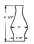 2 1/8^ x 6 1/2^ Chimney