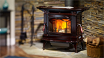 Hampton Large Wood Stove - Timberline Brown