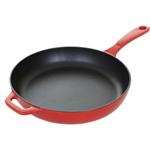 Skillet 11^ Dia. Seasoned - Red Enamel