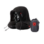 Hooded Travel Neck Pillow Black