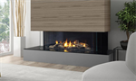 CB40E City Series Direct Vent Fireplace - 3 Sided