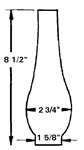 1 5/8^ x 8 1/2^ Chimney