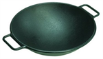 Wok w/ Loop & Handles  14^ Dia. 4 1/4^ Deep
