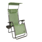 Lounge Chair w/ Canopy - Green Banana Leaf