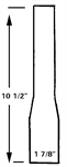 1 7/8^ x 10 1/2^ Chimney