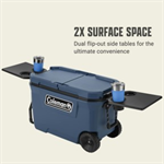 62 Qt Wheeled Flex 'N Go Cooler - Sapphire