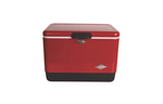 54 Qt. Vintage Steel Belted Cooler - Red