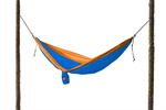 Parachute Nylon Double Hammock Orange/Blue