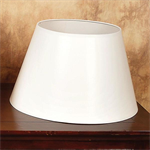 Shade - 12^ White Parchment W/O Chimney Mount