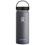 Insulated Wide Mouth Water W/Flex Cap- 18 oz Black