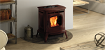 Absolute 63 Pellet Stove - Majolica Brown Enamel