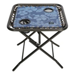 Side Table for Lounge Chairs - Blue Flowers