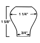 3/4^ x 1 5/8^ Chimney