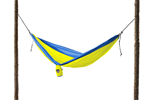 Parachute Nylon Double Hammock Royal Blue/Neon