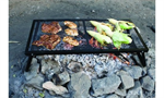 Lumberjack Over Fire Grill 18^ x 36^