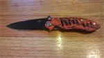 8 1/2^ Orange Camouflaged Hunting Knife