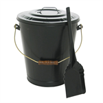 Ash Container & Shovel Set - Black